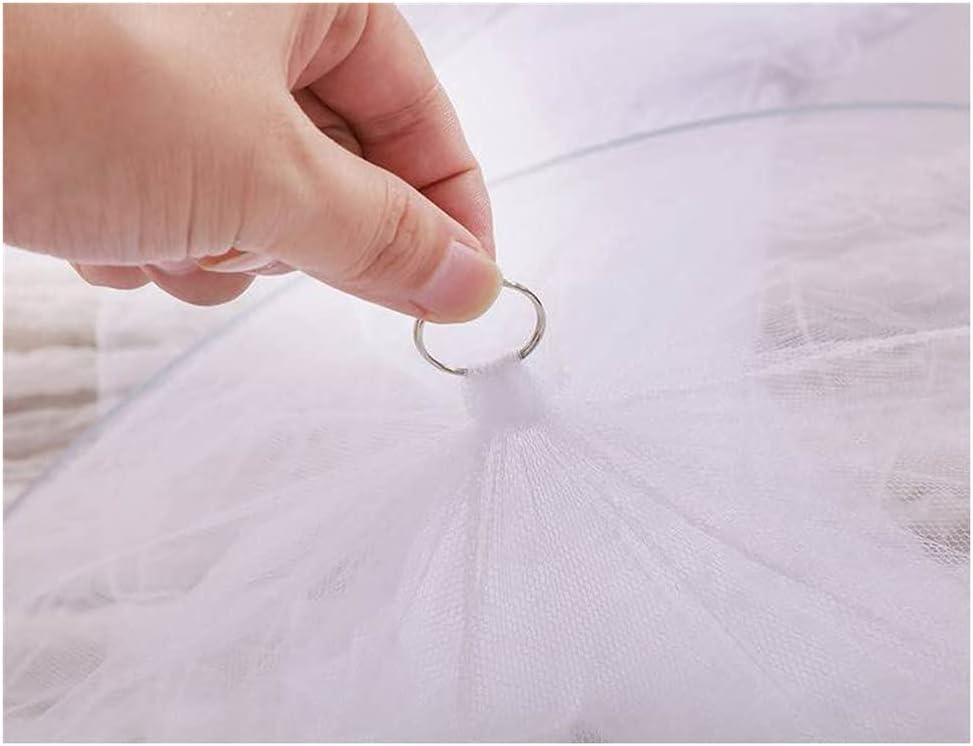 Pink Princess Bed Canopy Mosquito Net for Girls – Hanging Ceiling Bed Curtains for Twin, Full & Queen Size Beds, Kids Room Decor & Outdoor Camping Tent