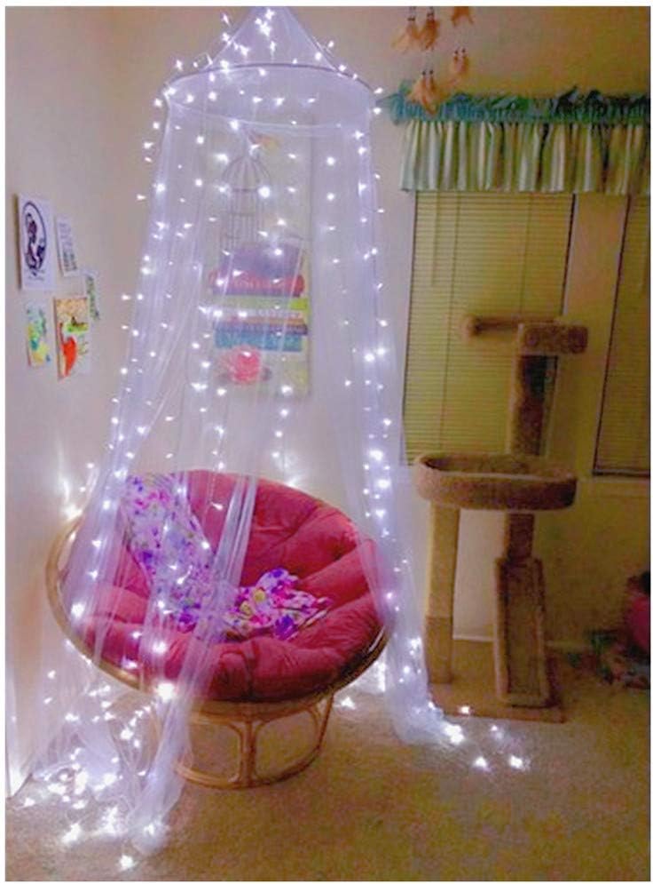 Pink Princess Bed Canopy Mosquito Net for Girls – Hanging Ceiling Bed Curtains for Twin, Full & Queen Size Beds, Kids Room Decor & Outdoor Camping Tent