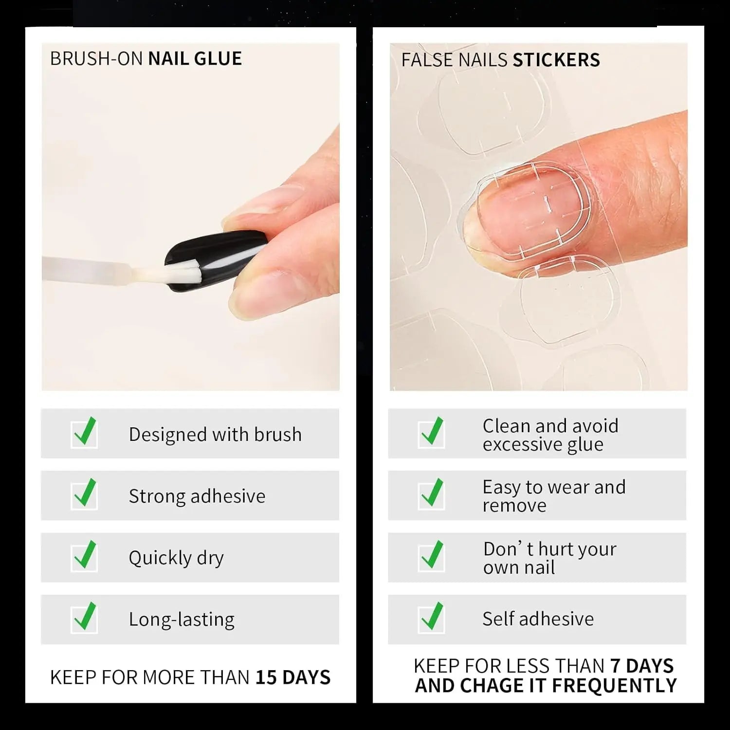 24 Pack Short Press On Nails Kit – 576PCS Glossy & Matte Fake Nails with Nail Glue, Full Cover Round Acrylic False Nails for Women, Girls & Teens